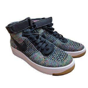 Nike AF1 Ultra Flyknit Mid (GS) Pink Blast Multi  Kids 862824 600 SZ 6Y - 7.5Wms